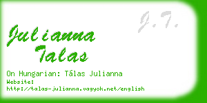 julianna talas business card