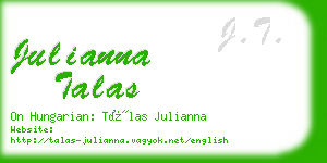 julianna talas business card